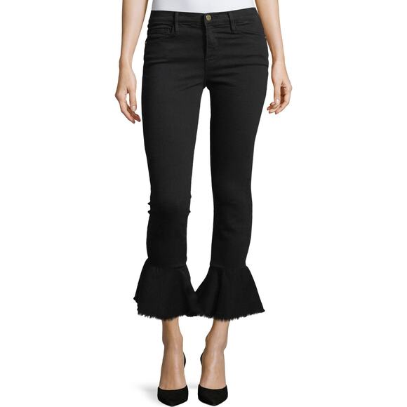 FRAME Denim Denim - Frame Black Denim Flare Skinny Jeans Size 26